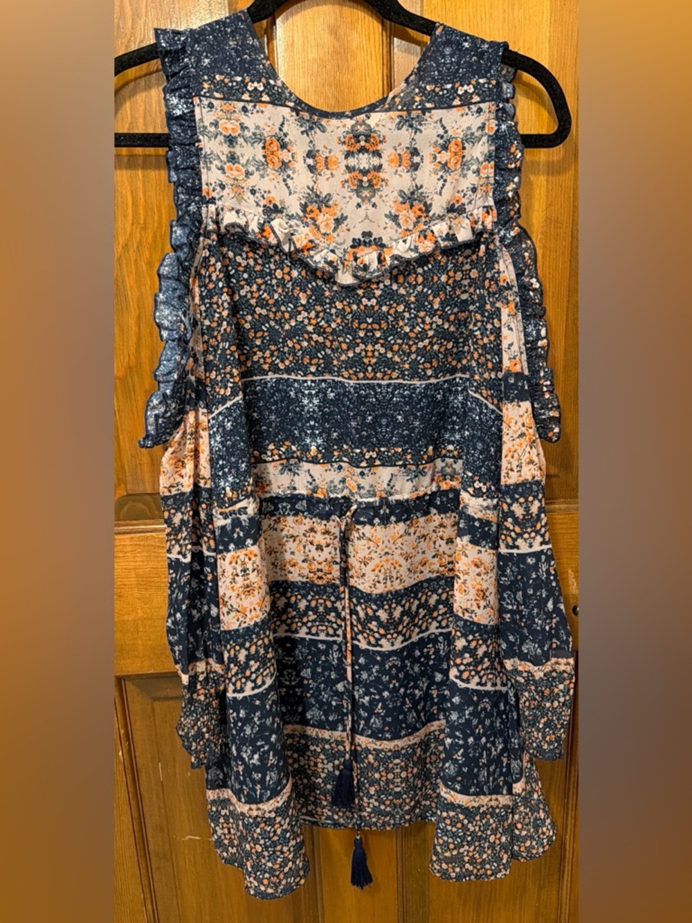 Tularosa boho patchwork mini dress